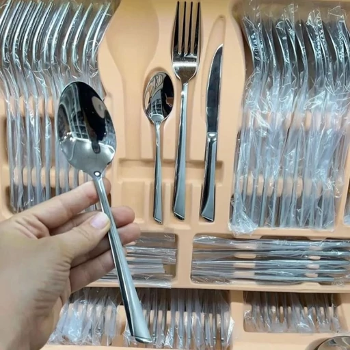 سرویس قاشق چنگال ۱۴۴ پارچه یونیک