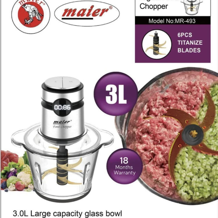 خردکن ۳ لیتری مایر مدل MR-493
