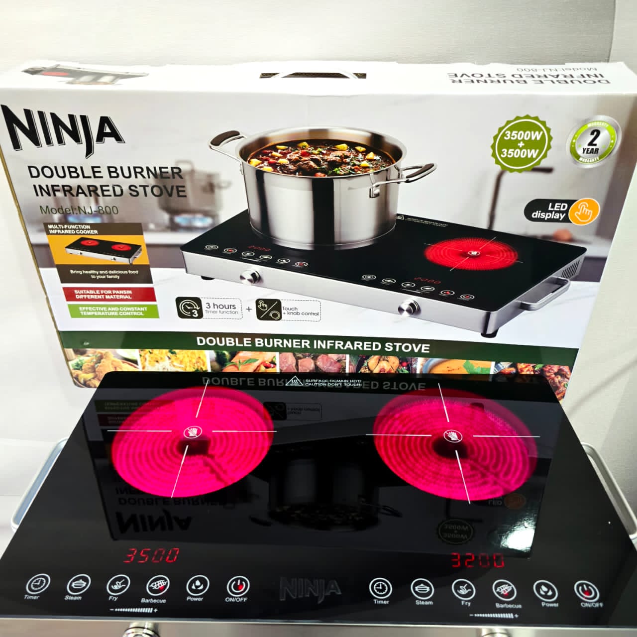 اجاق برقی دوشعله نینجا NJ_800