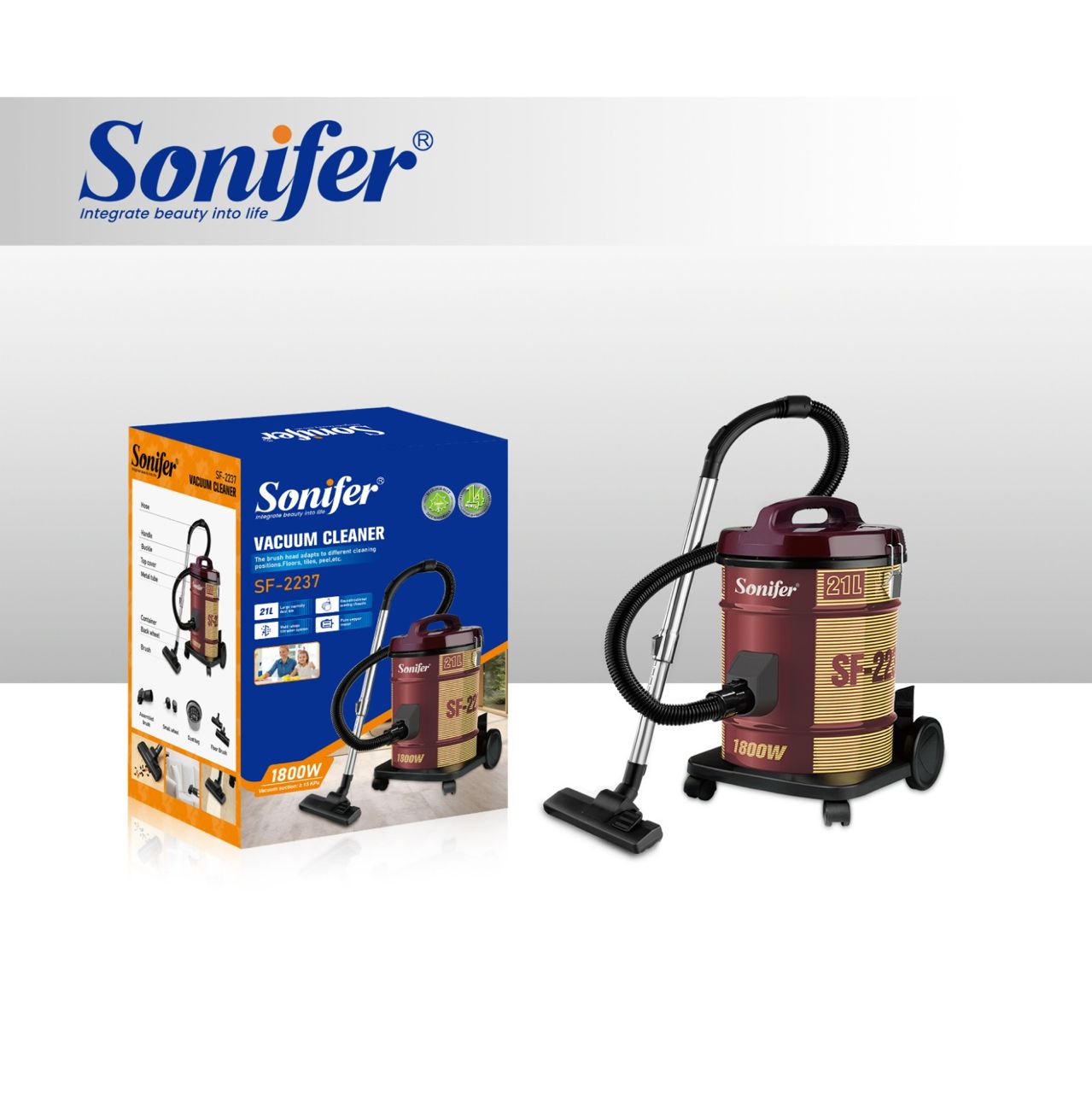 جاروبرقی سطلی سونیفر SF-2237