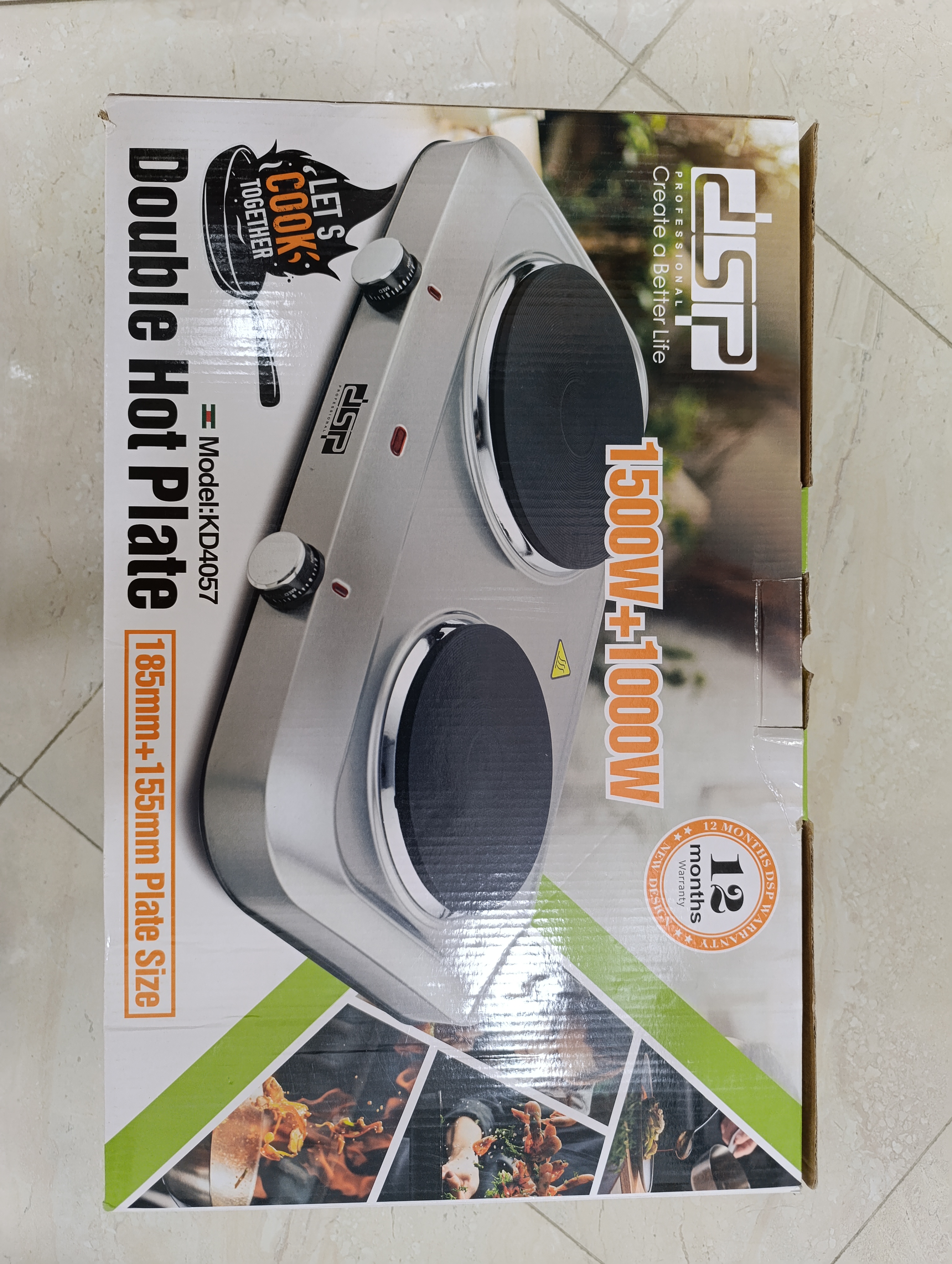 اجاق برقی دو شعله دی اس پی مدل KD4057