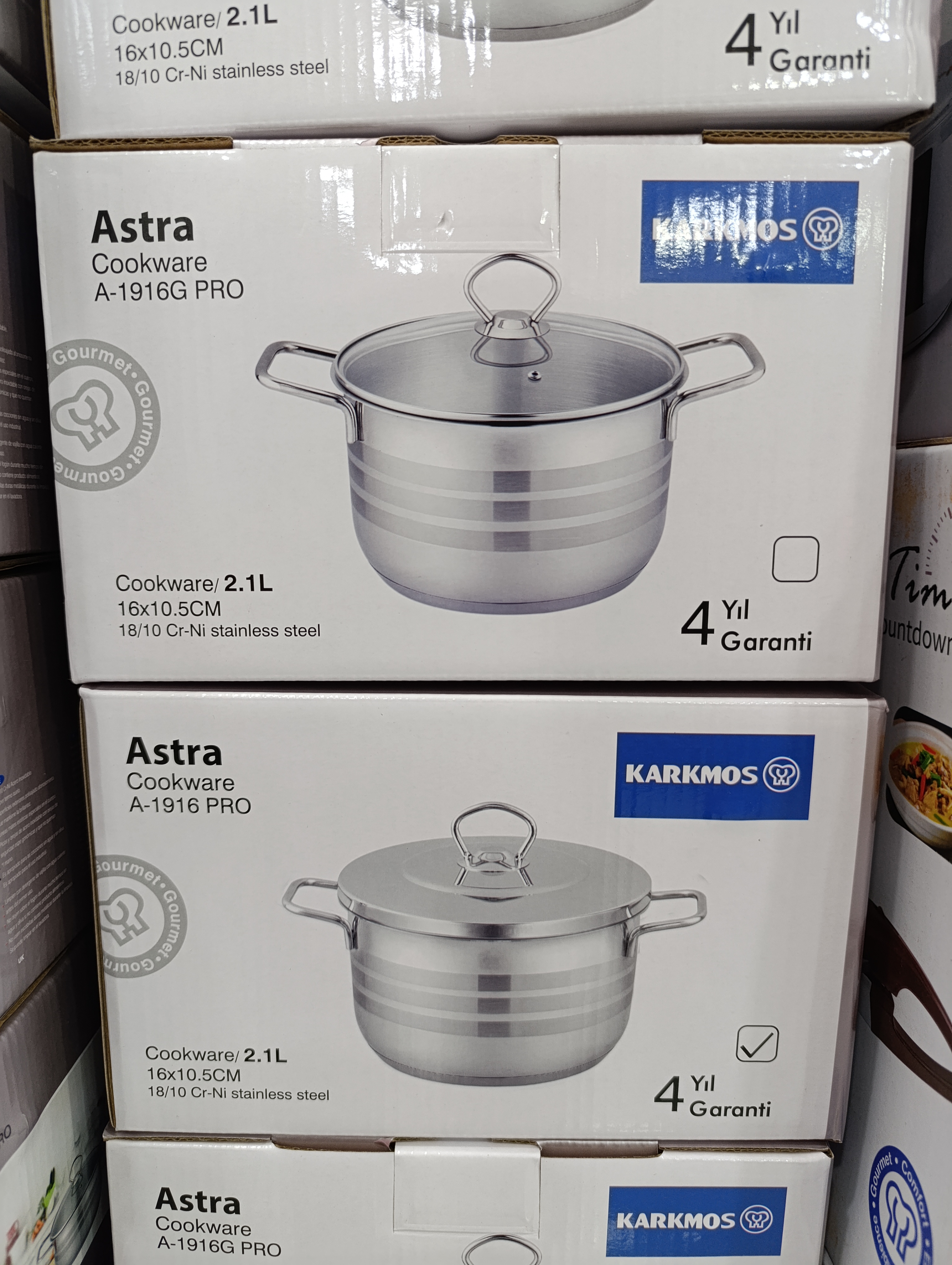 قابلمه استیل سایز 16 کارکموس مدل Astra A-1916PRO