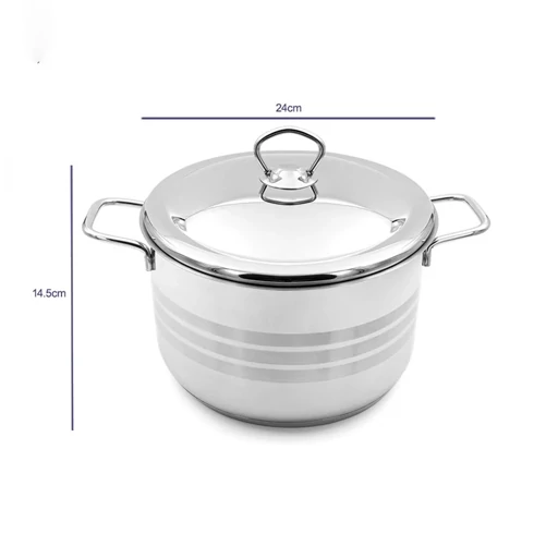 قابلمه استیل کارکموس سایز 24 مدل ASTRA A1916PRO
