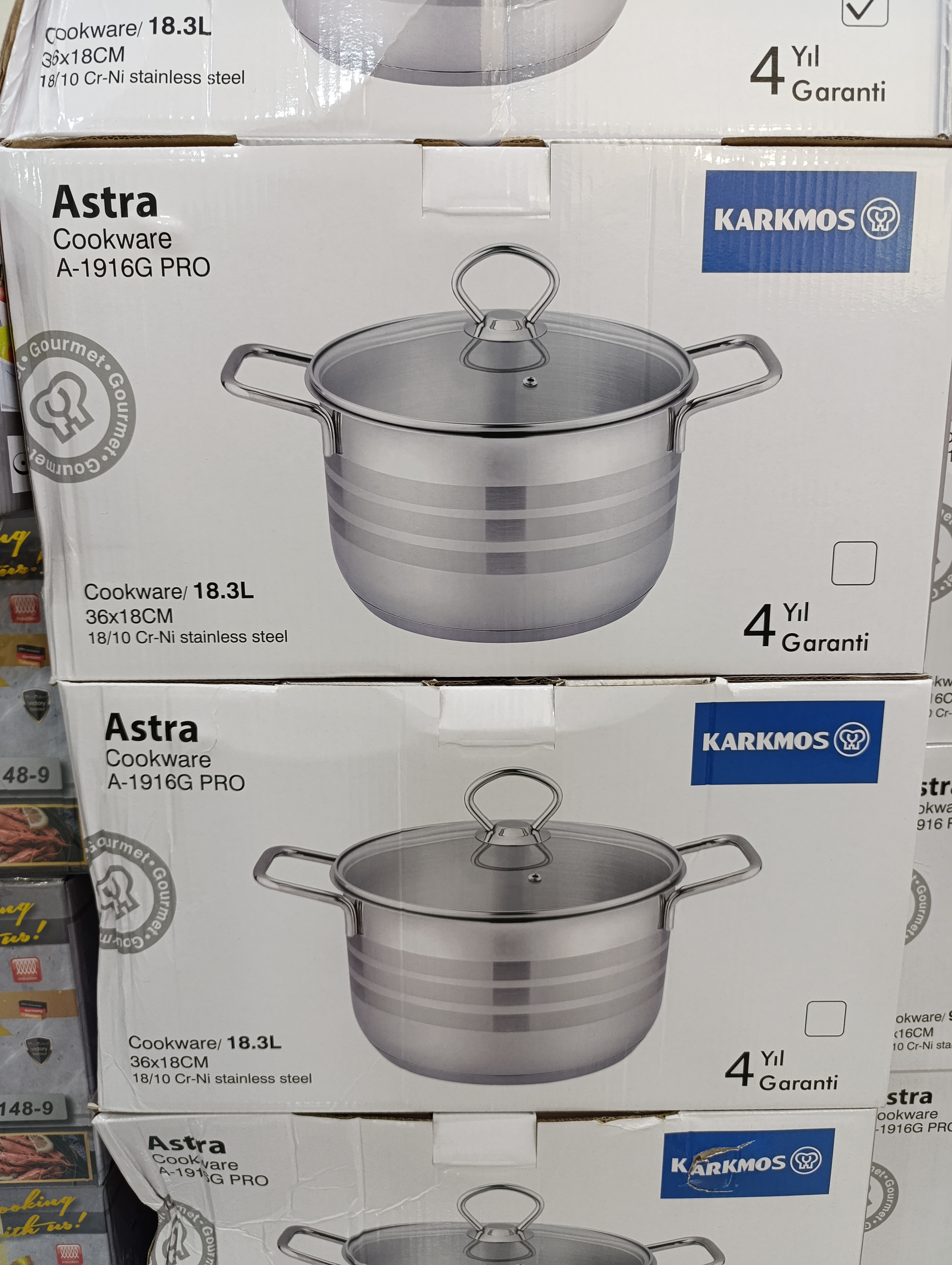 قابلمه تک استیل سایز 36 کارکموس مدل ASTRA A_1916PRO